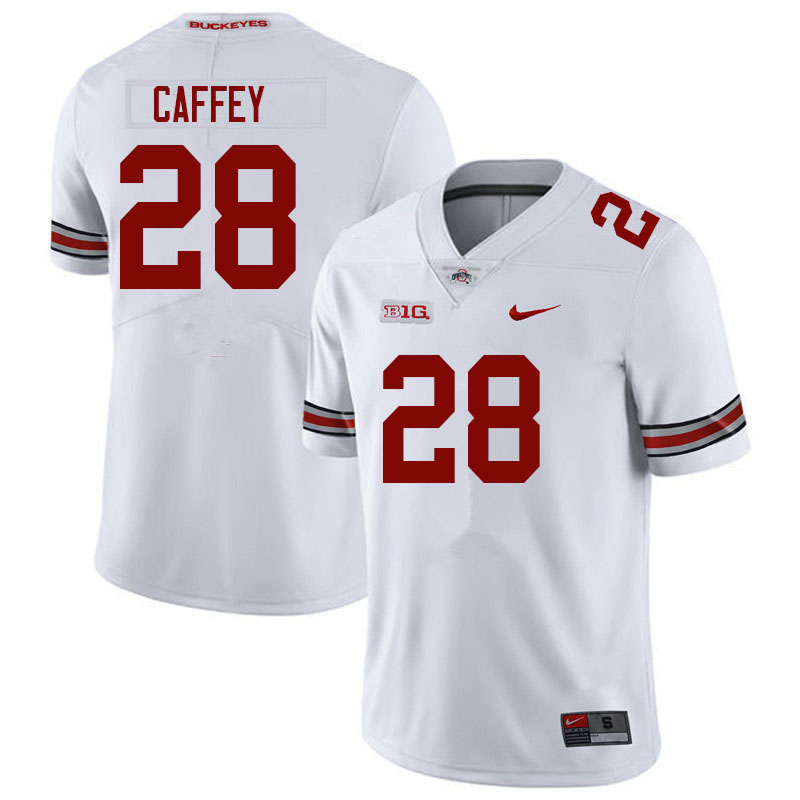 Ohio State Buckeyes #28 TC Caffey College Football Jerseys Sale-White